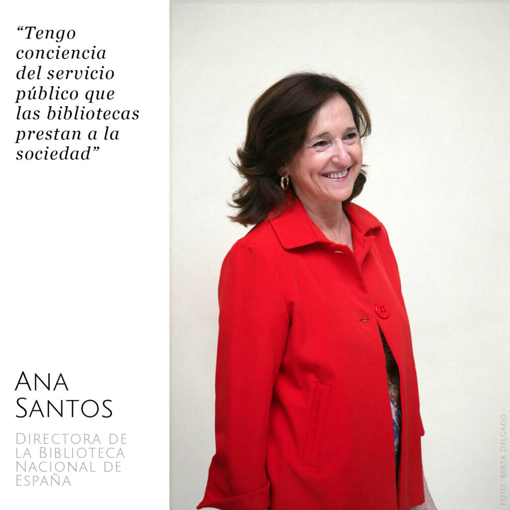 Ana Santos, directora de la Biblioteca Nacional de España. Foto: Berta Delgado 