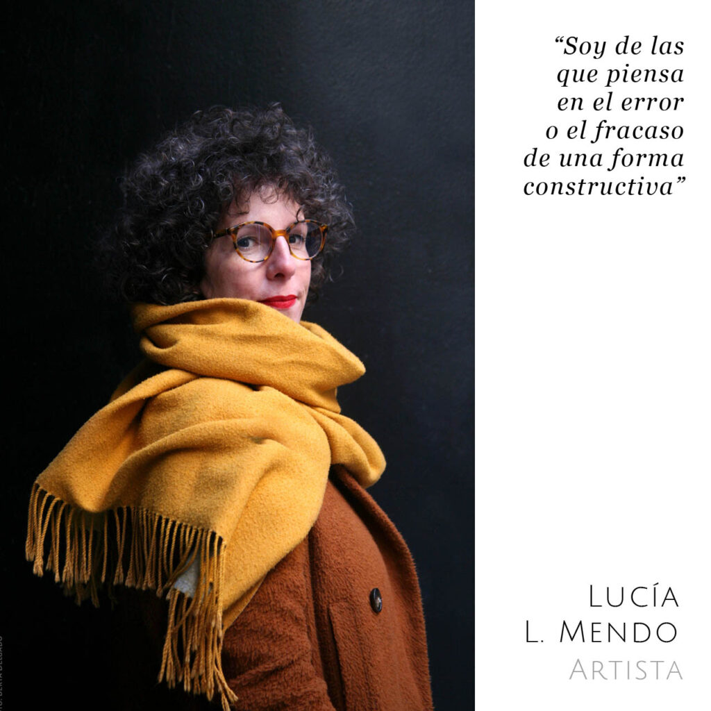 Lucia L. Mendo. Artista. Foto: Berta Delgado