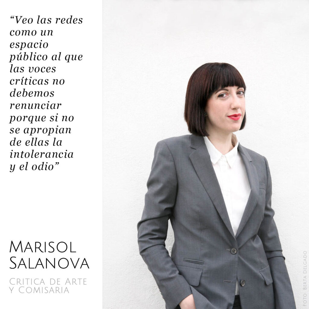 Marisol Salanova. Critica de arte y comisaria de exposiciones. Foto: Berta Delgado