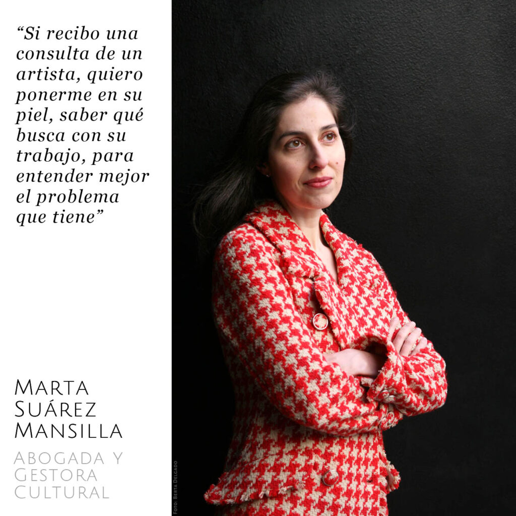 Marta Suarez Mansilla. Abogada y gestora cultural. Foto: Berta Delgado