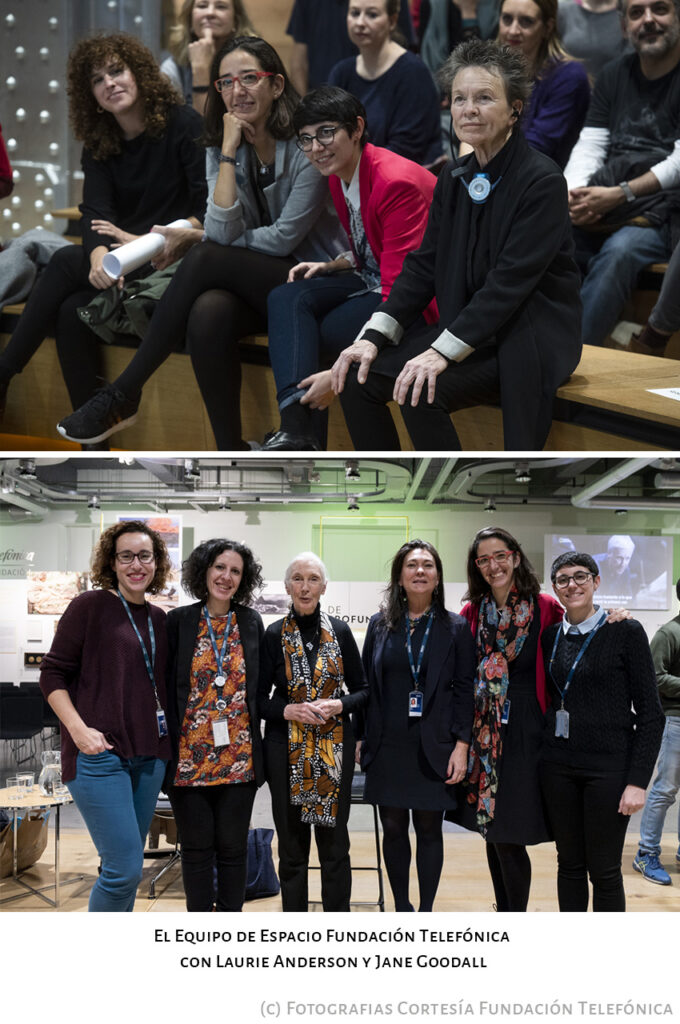 Elena-Gonzalez-Silvia-Royo-Laurie-Anderson-Jane-Goodall-Espacio-Fundacion-Telefonica