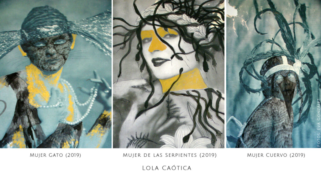 Lola Caotica - Artista Plastica. Proyecto 8x8 (infinitoxinfinito) comisariado por Andrea Perissinotto en colaboracion con YANMAG