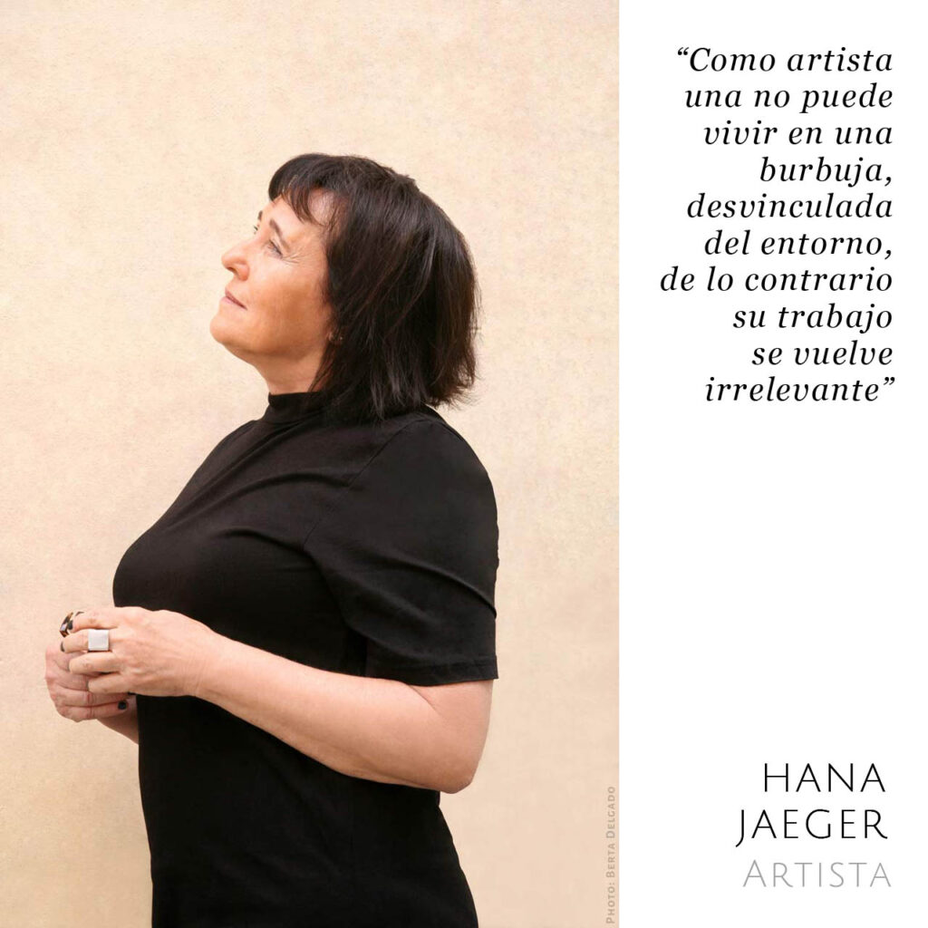 Hana Jaeger. Artista. Foto: Berta Delgado