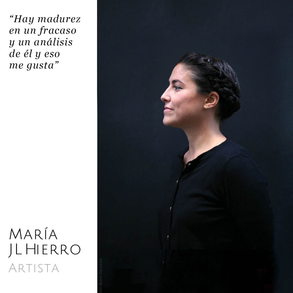 María JL Hierro. Artista. Foto: Berta Delgado